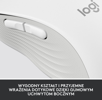 Maus Logitech M650, wireless, Bluetooth, USB, i bardhë dhe i hirt