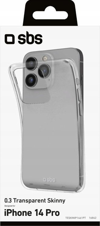 Mbulesë telefoni SBS Skinny për iPhone 14 Pro, transparente