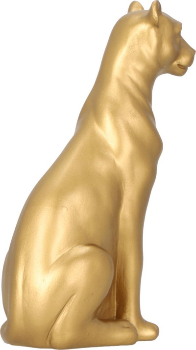 Figurinë dekorative Atmosphera Panther, polyresin, 23cm, e artë