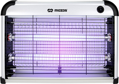 Lampë kundër insekteve Mozos UV-200, dritë UV, rrjetë elektrike, e zezë