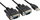 Kabllo adapter InLine USB 2.0 në 2x serial RS232, 1.5m, e zezë