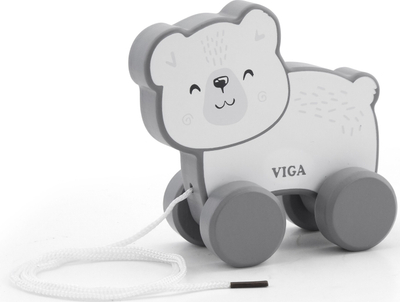 Дрвена играчка мече Viga PolarB за деца, кафеава