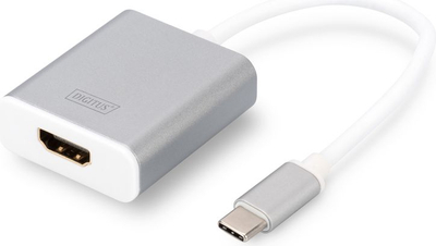 Adapter USB Digitus DA-70836, USB C me HDMI, 4K, ngjyrë argjendtë
