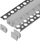 Set profil alumini për shirit LED, 2000mm, montim sipërfaqësor, argjendtë
