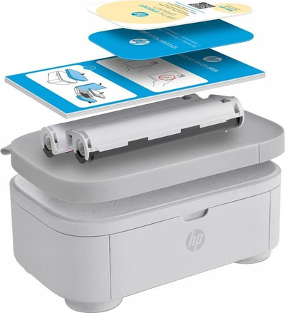 Printer fotosh HP Sprocket Studio Plus, i bardhë