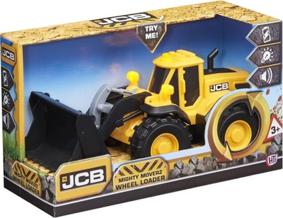Lodër kamion ndërtimi Tz JCB Mighty Mover Wheel Loader, me dridhje, lëvizje si e vërtetë, shumëngjyrësh