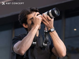 Rrip qafe për aparat K&amp;F Concept Urban Wander 01, 32 mm, i zi