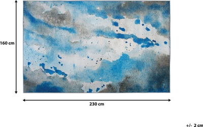 Tapet Beliani BOZAT, 160x230 cm, poliester, blu