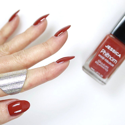 Manikyr për thonj Jessica Phenom Vivid PHEN-075 Wall Street, 14ml, gri e errët