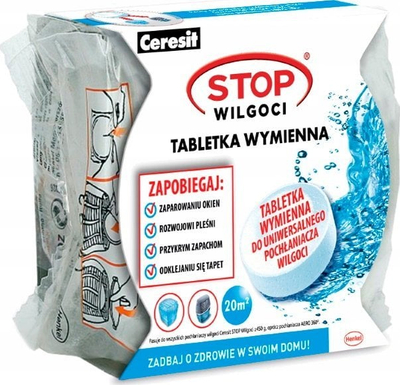 Tabletë absorbues lagështie Ceresit STOP Moisture Universal, 450g, e bardhë