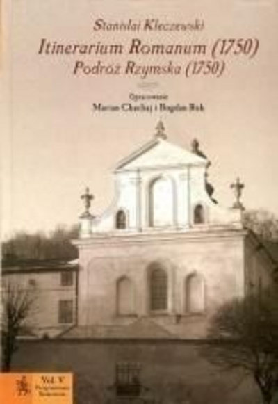 Libër historik Stanislaw Kleczewski Itinerarium Romanum 1750, udhëtim në Romë, në polonisht