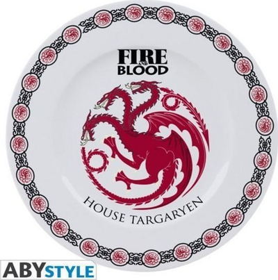 Set pjatash "Houses" Game of Thrones ABYstyle, të bardha
