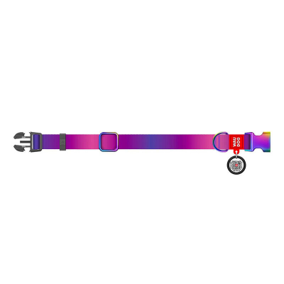 Qafore qeni Waudog Nylon, 15mm, 25-35cm, vjollcë