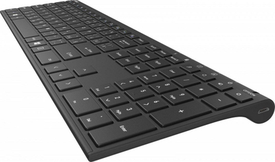 Tastierë Yenkee SLIM, wireless, DE, e zezë