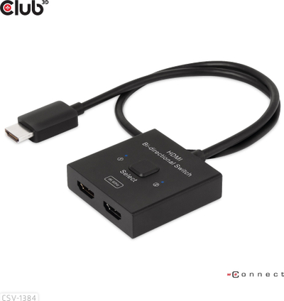 Ndrrues HDMI Club 3D CSV-1580, 2 në 1, 8K 60Hz, i zi