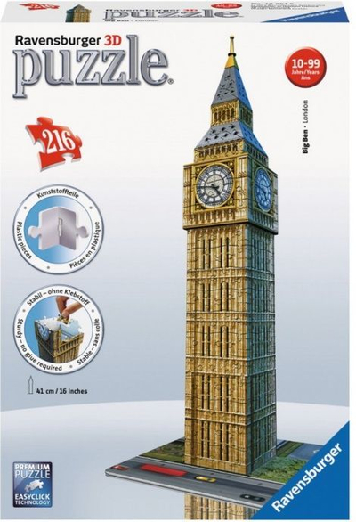 Puzzle 3D Ravensburger Big Ben,216 elemente, shumëngjyrësh