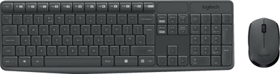 Set tastierë + maus Logitech MK235 (920-007931), i zi