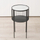 Tavolinë anësore Lobo Metal Table, 33 x 55.5 cm, metal, e zezë