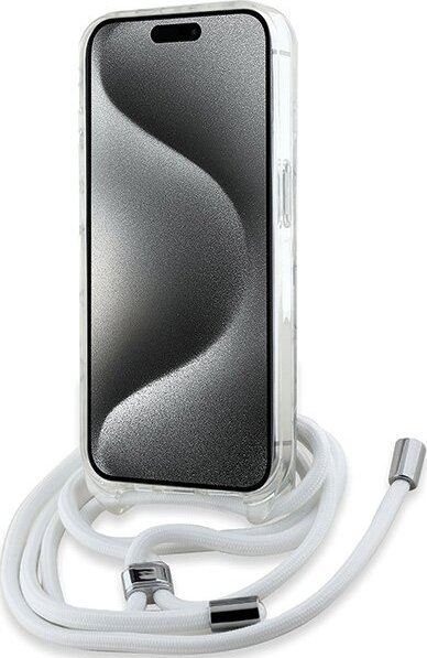 Mbulesë telefoni Karl Lagerfeld Crossbody IML Karl Head për iPhone 15 Pro Max, MagSafe, transparente