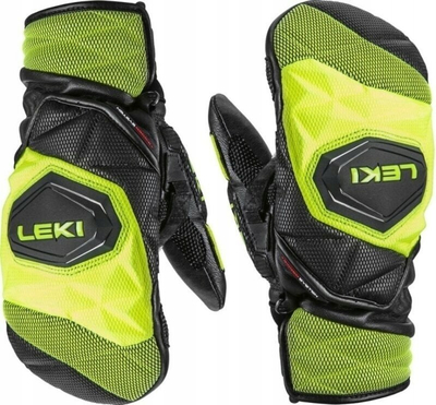 Dorëza ski Leki WCR Venom 3D Junior Mitt, për fëmijë, të zeza Ice Lemon