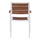 Kolltuk alumini BRONCA, 54.2×59×83.5 cm (HM5130.02), bardhë