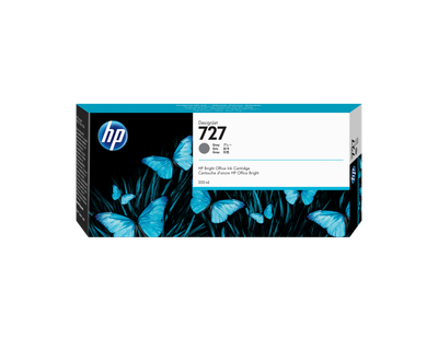 Patron boje HP 727 Gray DesignJet, 300 ml, gri