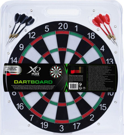 Set shenjestre darts SISAL Dartboard, 36 cm, 6 shigjeta metalike, shumëngjyrëshe