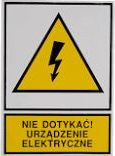 Tabela paralajmëruese Ergom TZO, 105 x 148 mm, "Mos prek, pajisje elektrike", 10 copë