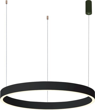 Lampë varese Italux Brasco Down, LED 40W, rreth, e zezë