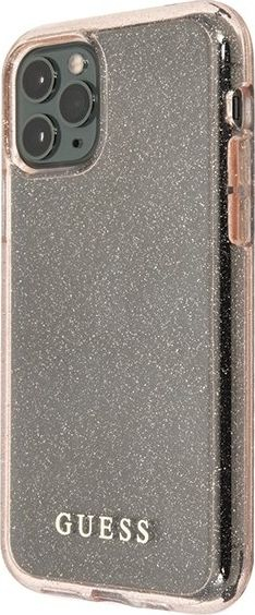 Kapak telefoni Guess Glitter GUHCN58PCGLPI, për iPhone 11 Pro, rozë me shkëlqim