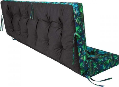 Jastëk oborri 3D Cushion Blue Leaves, 100x105 cm, me gjethe blu