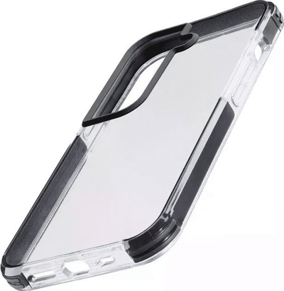 Këllëf telefoni Cellularline Tetraforce Strong Guard për Samsung Galaxy S23+, kundër goditjeve, transparent i zi