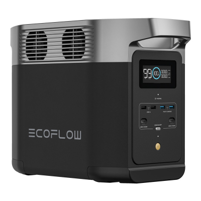 Stacion portativ energjie EcoFlow DELTA 2, 1024Wh, 1800W, gri e zezë