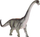Figurë dinosauri Brachiosaurus ZA5193, gome, shumëngjyrëshe