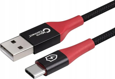 Kabllo USB MicroConnect USB A në USB C, 1.5 m, 2.4 A, e zezë