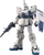 Figurë model Bandai Gundam RX-79 Ez-8, HG 1:144, plastik, bardhë blu