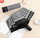 Çadër automatike palosëse për gra Houndstooth Black, diametri 95cm, e zezë