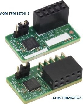 Modul TPM Supermicro AOM-TPM-9670V-S, vertikal, për server