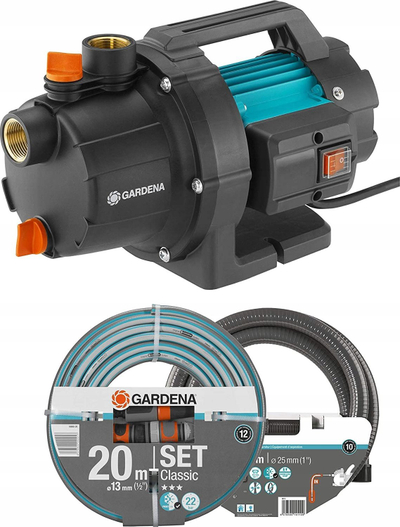 Pompa e kopshtit Gardena 3000/4 Basic Set, 3000 L/orë, 3.5 bar, blu