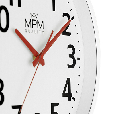 Orë muri MPM Quality Classic E01.4205.0000, e bardhë
