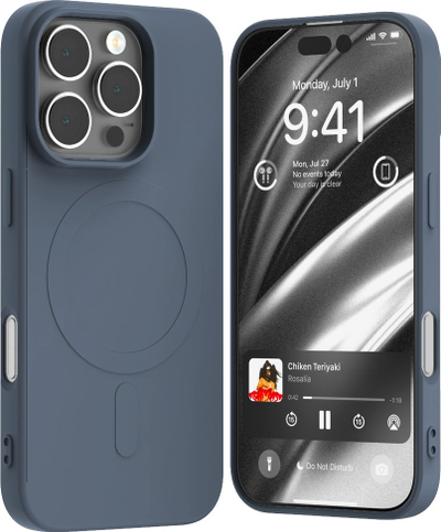 Футрола за телефон Mercury MagSafe Semi Silicone, за iPhone 16 Pro 6.3", светло сина sierra blu