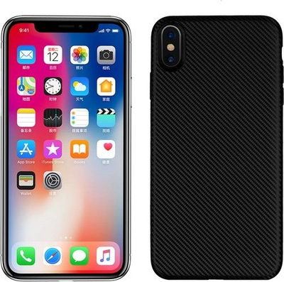Mbrojtëse karboni për iPhone 9 Plus, e zezë