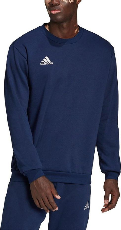 Bluzë sportive Adidas Entrada 22 Sweat Top, për burra, me fleece, blu navy
