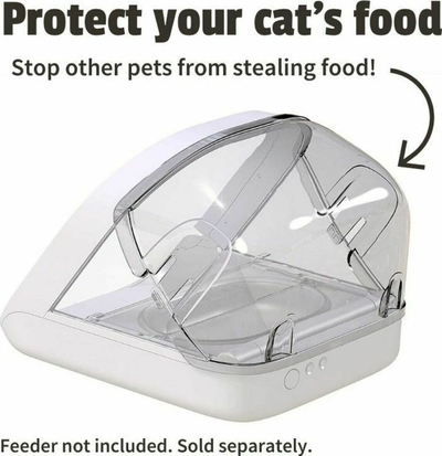 Kapak i pasmë SureFeed për Microchip Pet Feeder, pjesë zëvendësuese plastike, gri