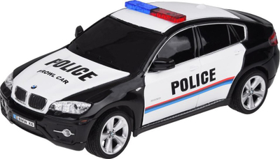 Lodër makinë policore me telekomandë BMW X6 RC0660 CY, plastike, për fëmijë 3+