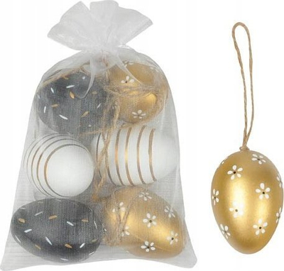 Set veze plastike dekorative, 6 cm, 6 copë, të bardha, të zeza edhe në ngjyrë ari