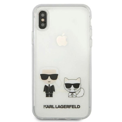 Futrollë telefoni Karl Lagerfeld KLHCI65CKTR për iPhone Xs Max, transparente