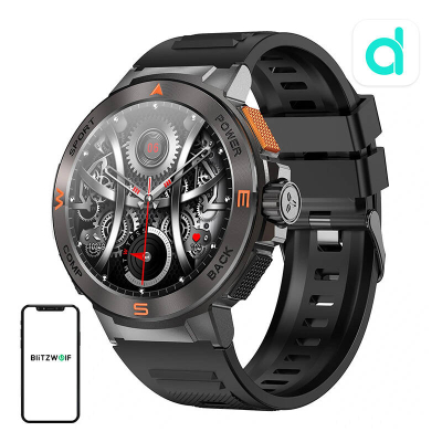 Orë inteligjente BlitzWolf BW-AT5, ekran 1.3", sportive, e zezë