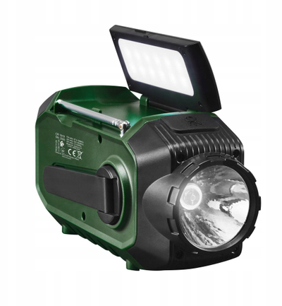 Итно радио Camry Solar CR1173, FM AM SW, power bank 4000mAh, LED, Bluetooth, зелено