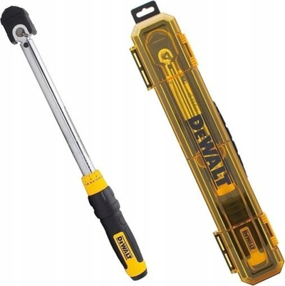 Çelës moment DeWalt Torque Wrench, 34-142 Nm, 3/8", i verdhë